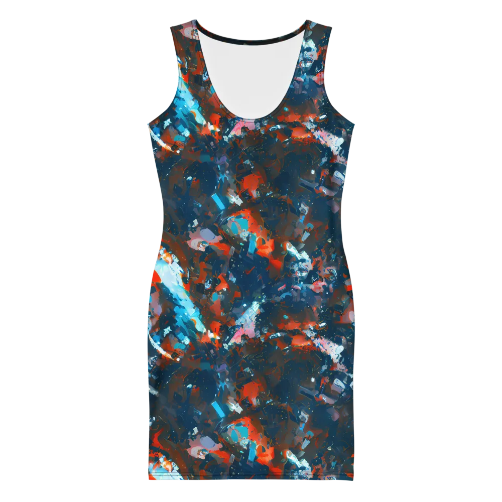 Ghenie's Whirl on Bodycon Dress — Front