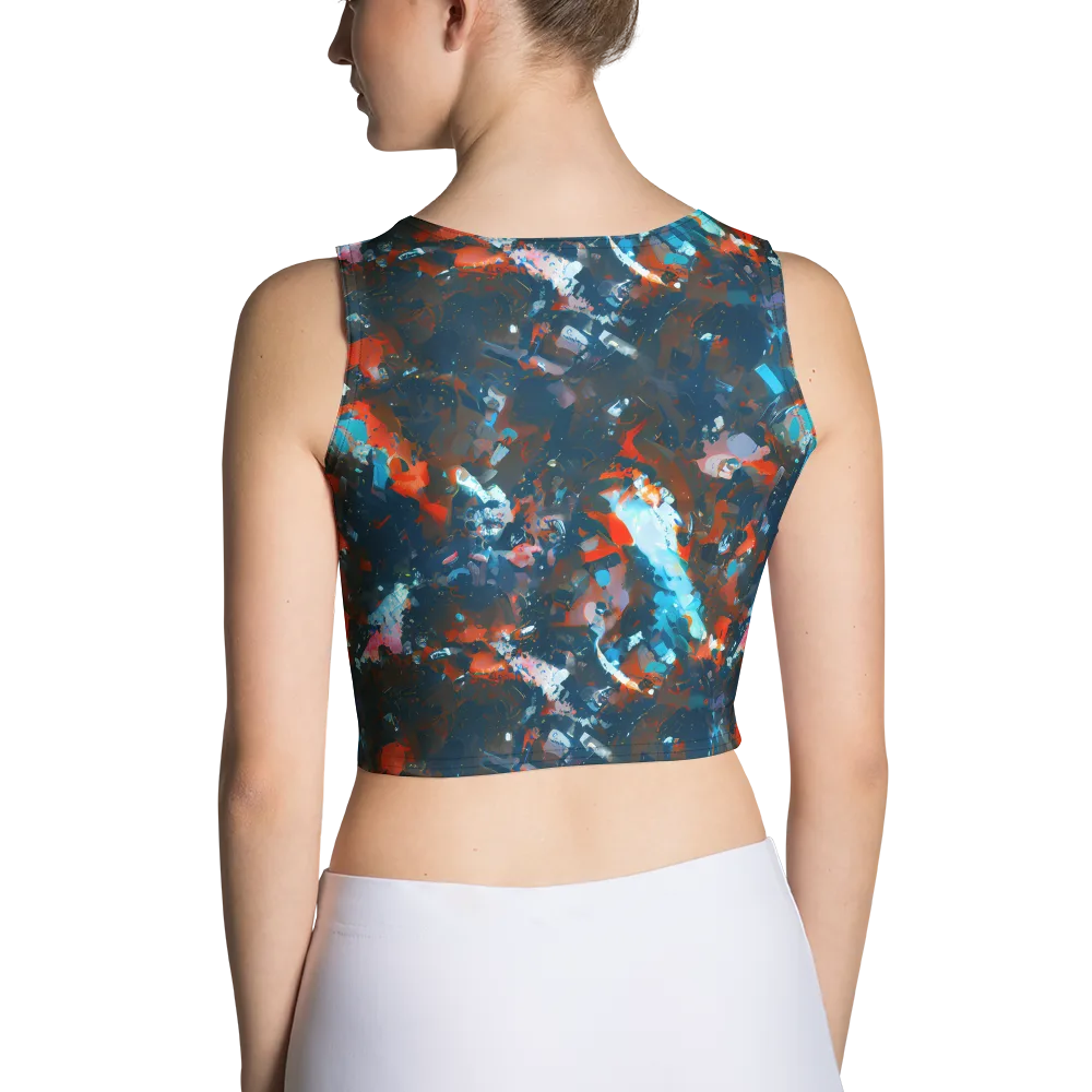 Ghenie's Whirl on Crop Top — Back