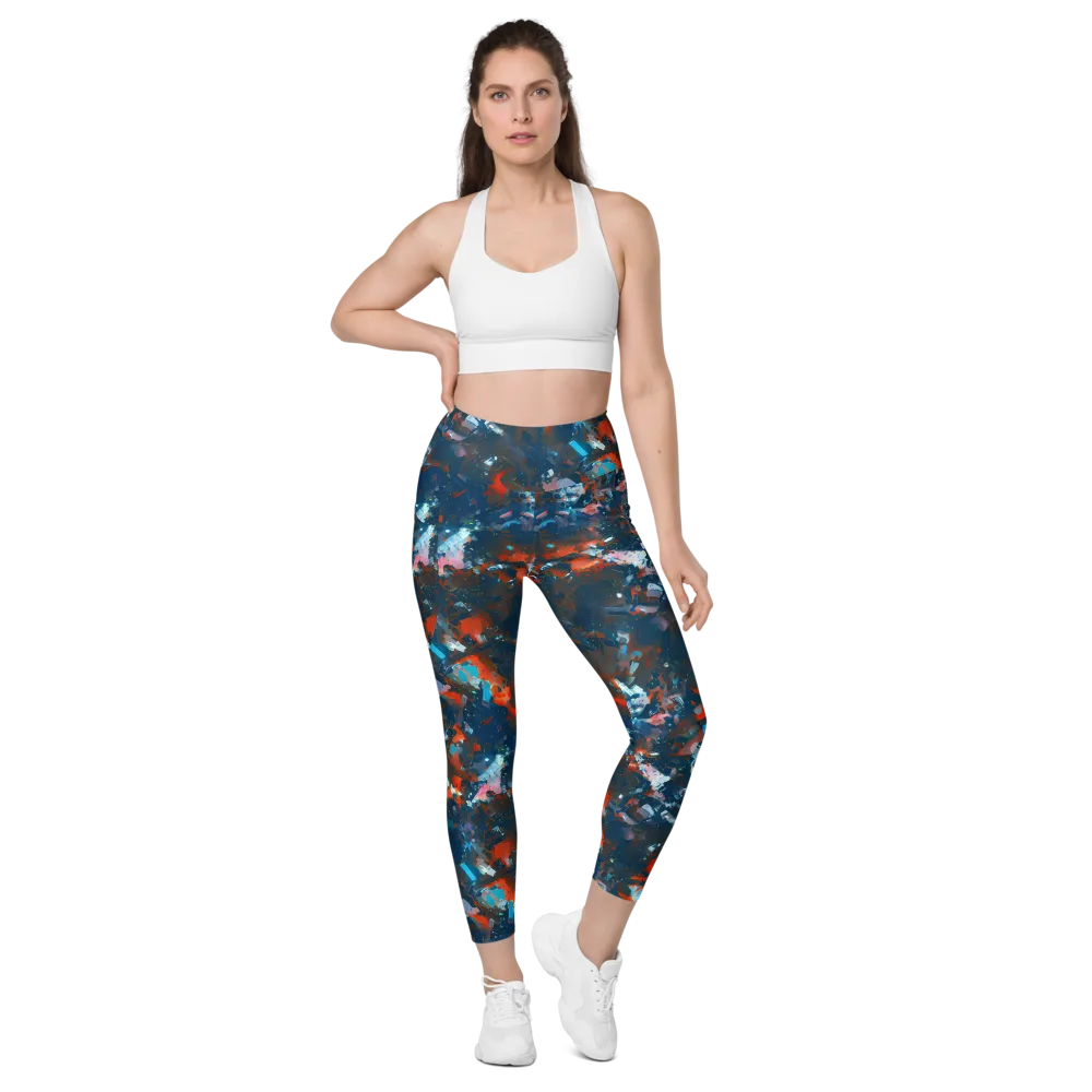 Ghenie's Whirl on Leggings with Pockets — Front