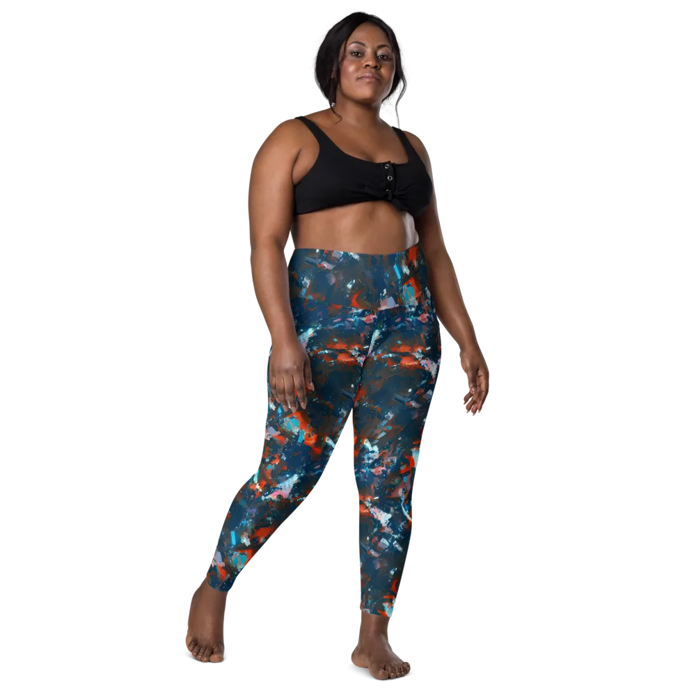 Ghenie's Whirl on Leggings with Pockets — Front