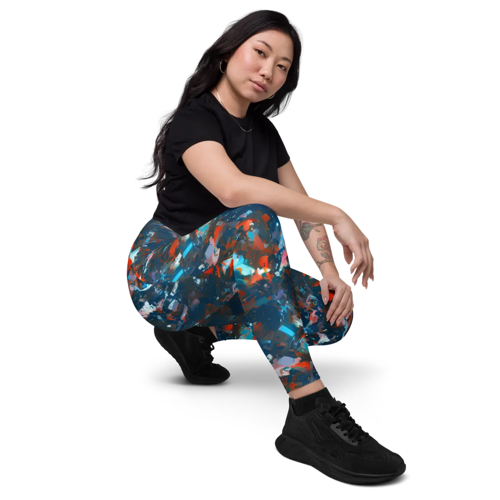 Ghenie's Whirl on Leggings with Pockets — Right Front