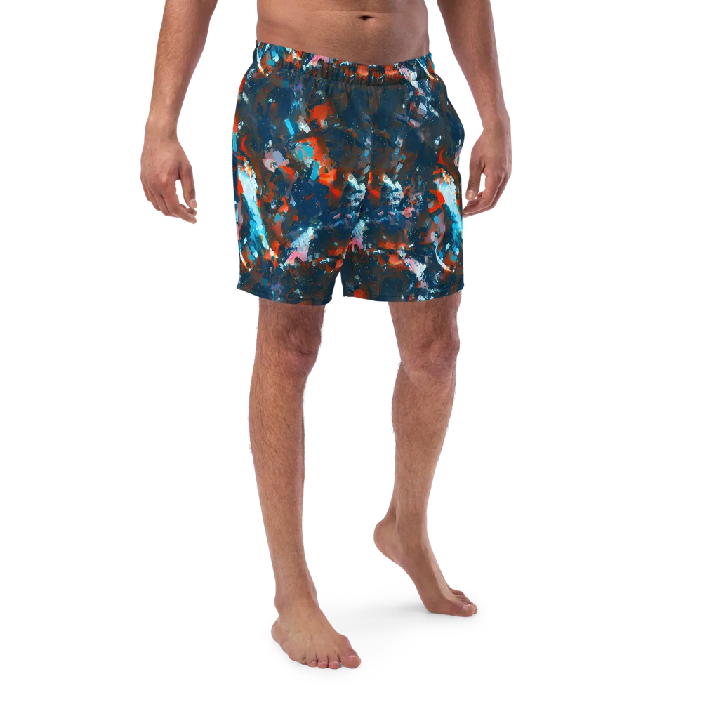Ghenie's Whirl on Swim Trunks — Front