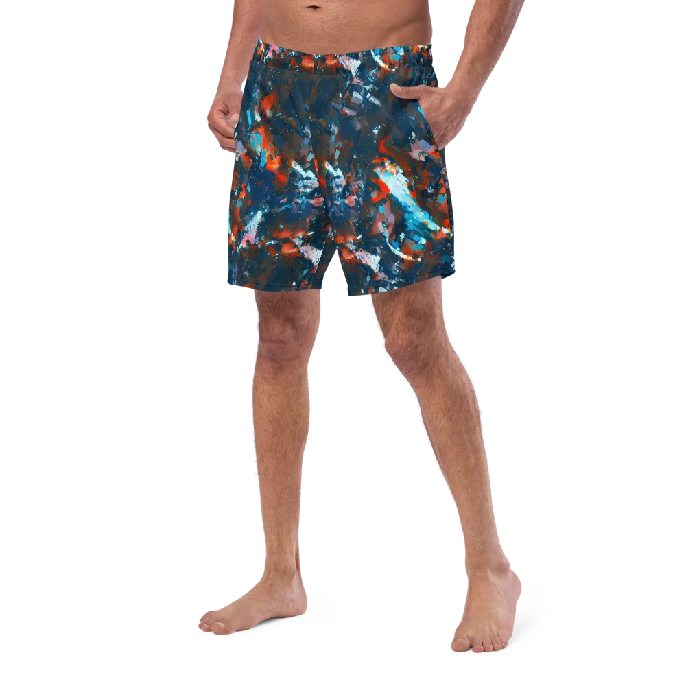 Ghenie's Whirl on Swim Trunks — Left Front