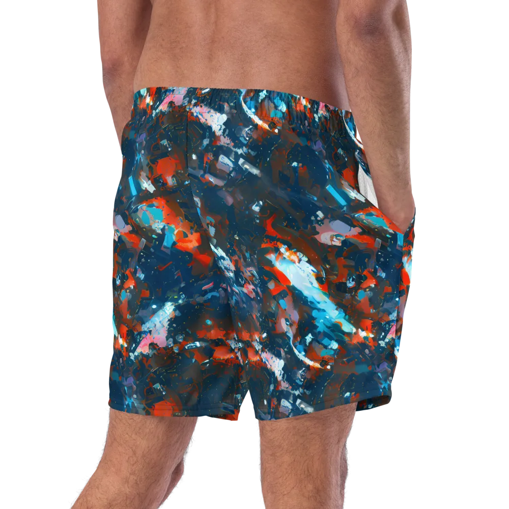 Ghenie's Whirl on Swim Trunks — Right Back