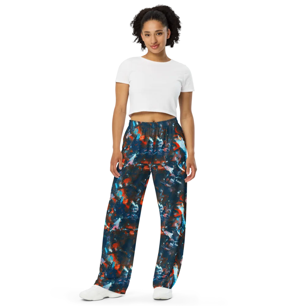Ghenie's Whirl on Wide-Leg Pants — Front