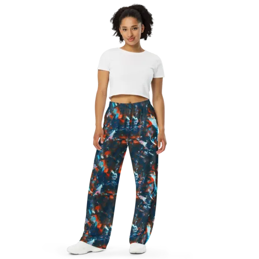 Ghenie's Whirl on a Wide-Leg Pants