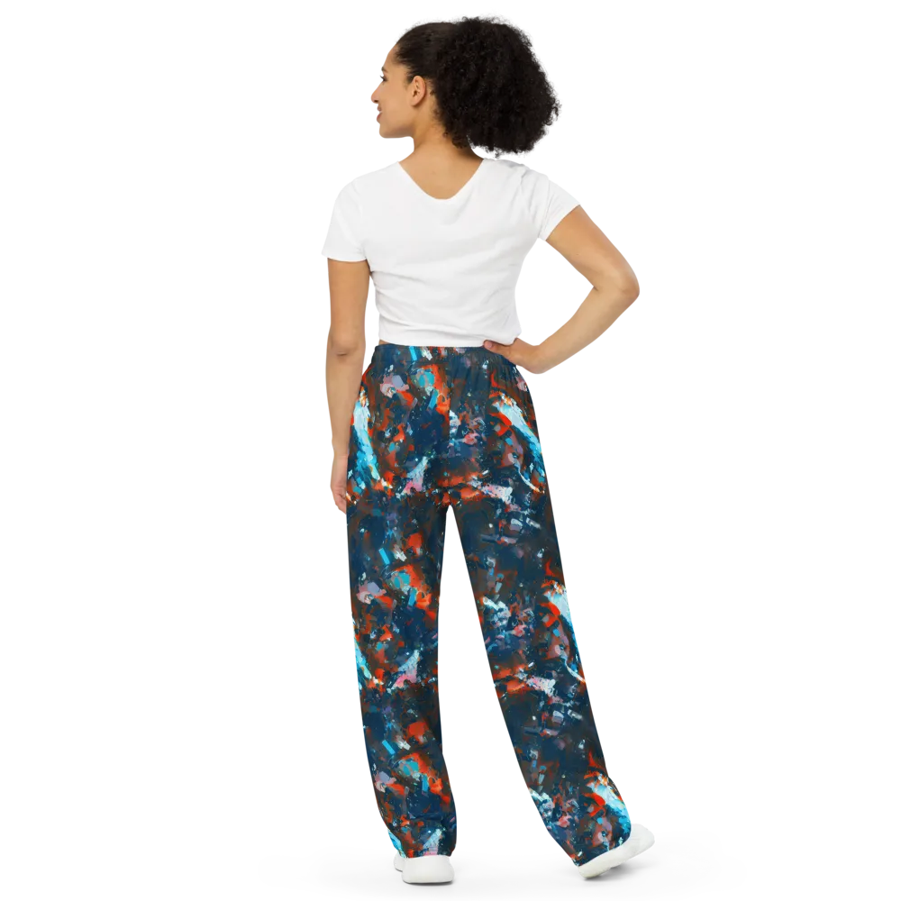 Ghenie's Whirl on Wide-Leg Pants — Back