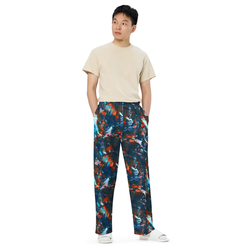 Ghenie's Whirl on Wide-Leg Pants — Front