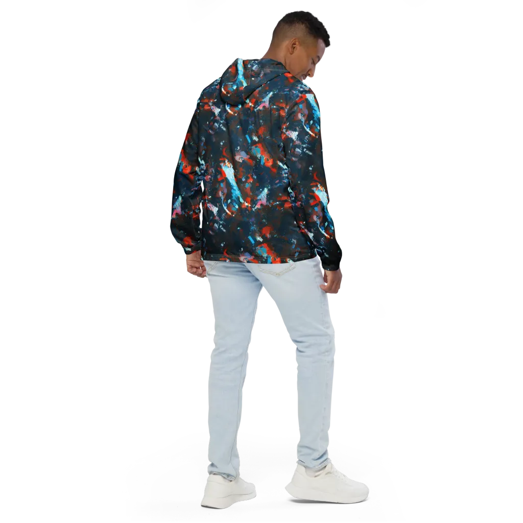 Ghenie's Whirl on Men's Windbreaker — Back