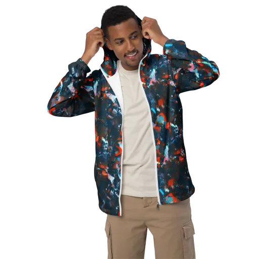 Ghenie's Whirl on a Men's Windbreaker
