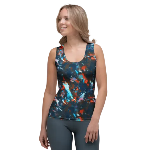 Ghenie's Whirl on a Women's Tank Top