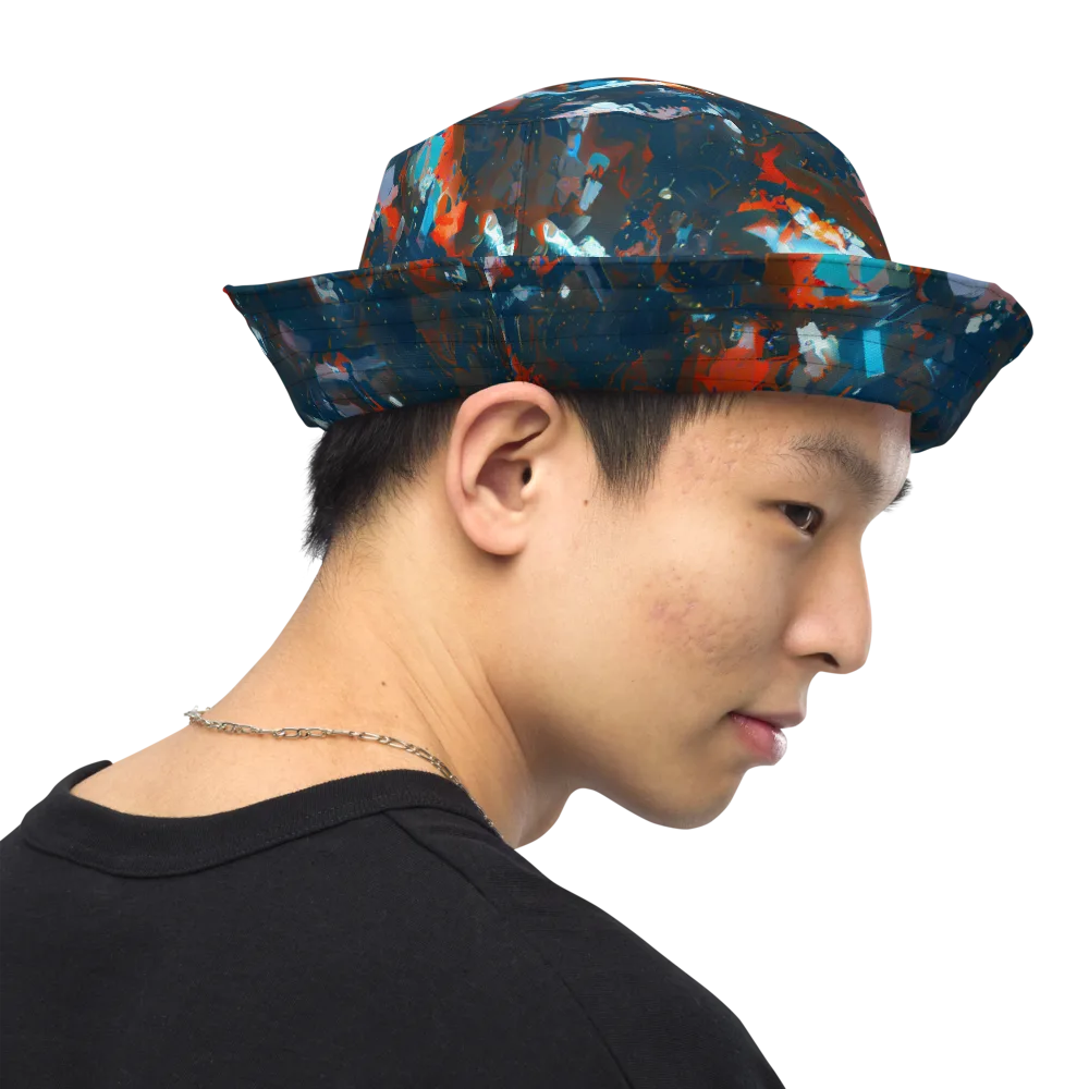 Ghenie's Whirl on Reversible Bucket Hat — Right Outside