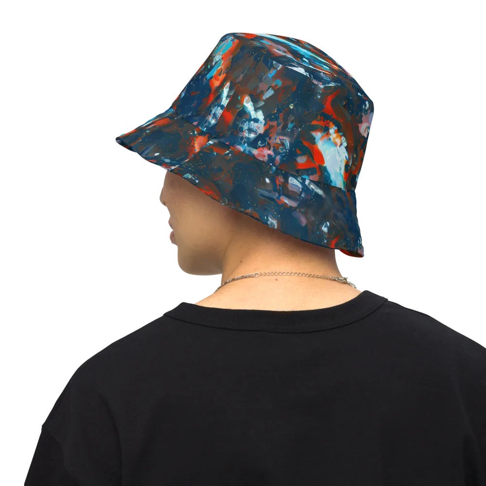 Ghenie's Whirl on Reversible Bucket Hat — Back Inside