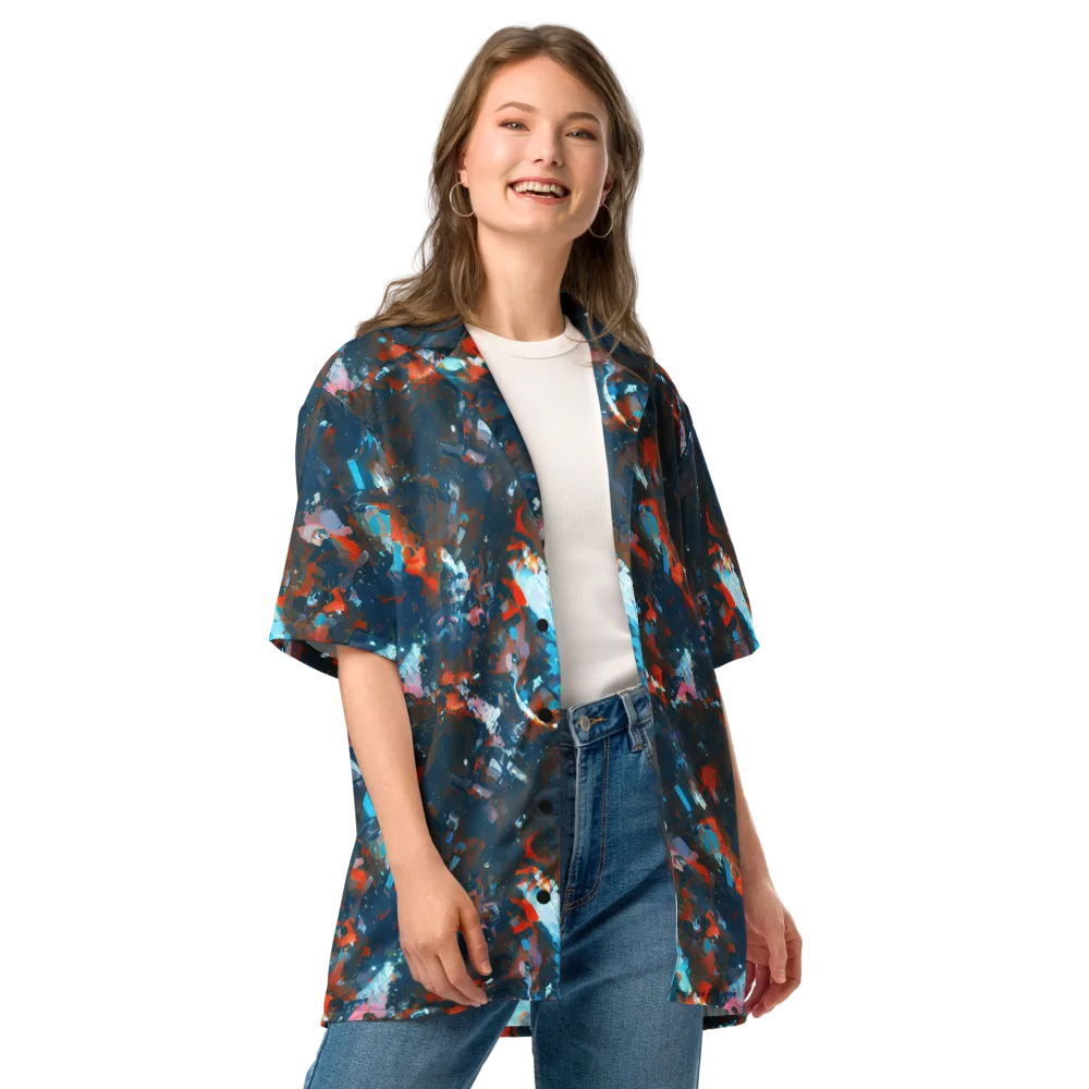Ghenie's Whirl on Button Shirt — Front