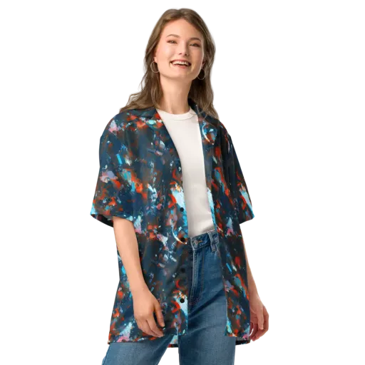 Ghenie's Whirl on a Button Shirt
