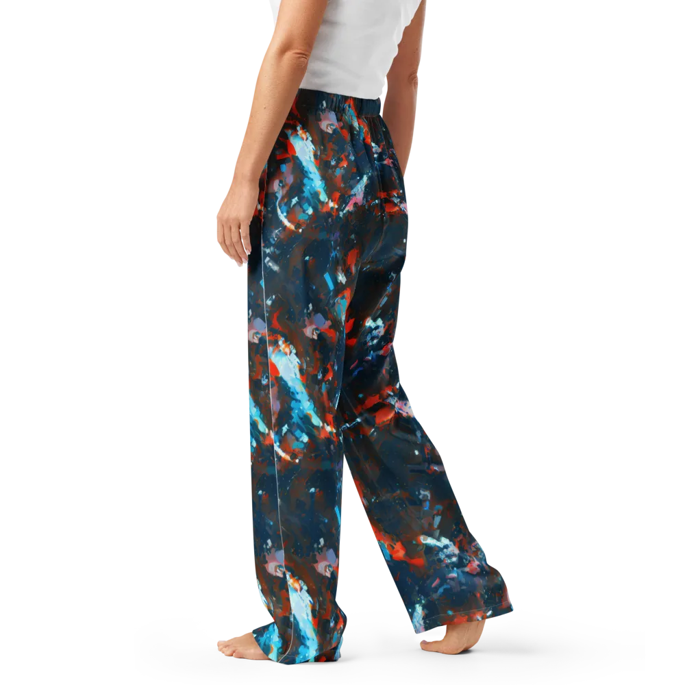 Ghenie's Whirl on Women's Pajama Pants — Left