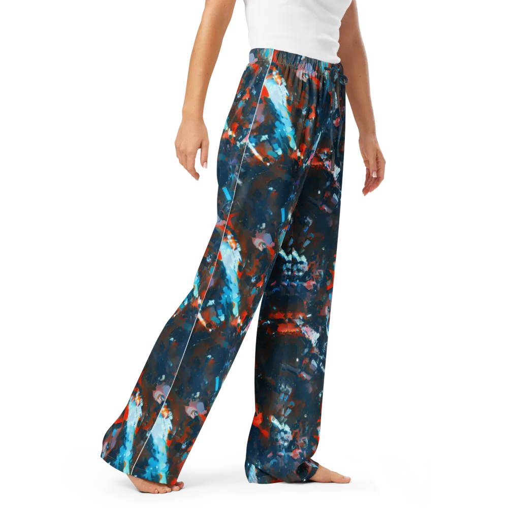 Ghenie's Whirl on Women's Pajama Pants — Right Front