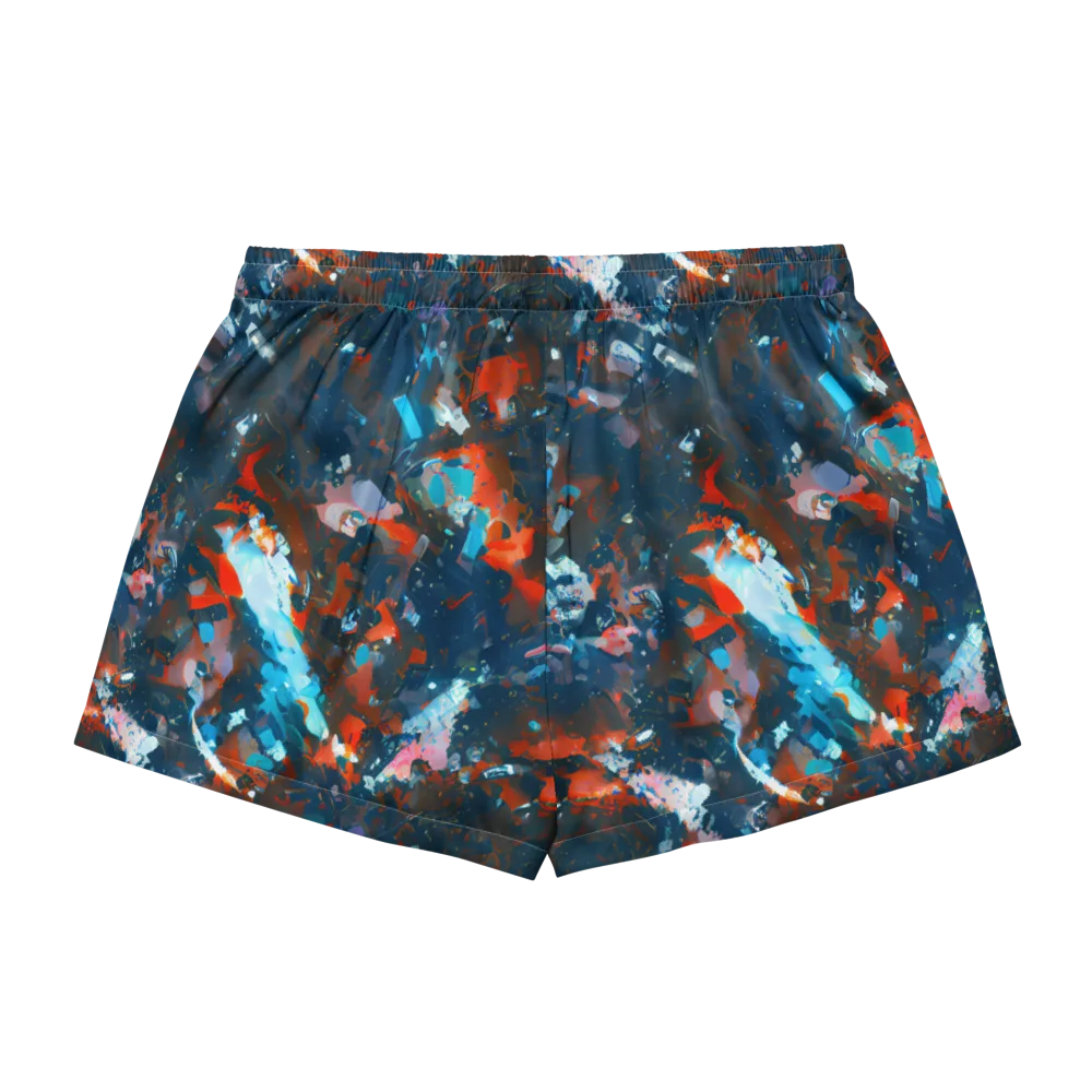 Ghenie's Whirl on Women's Pajama Shorts — Back