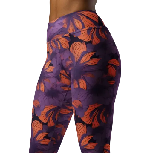 Plum Ignition on a Yoga Leggings