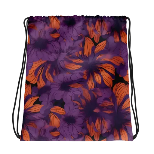 Plum Ignition on a Drawstring Bag