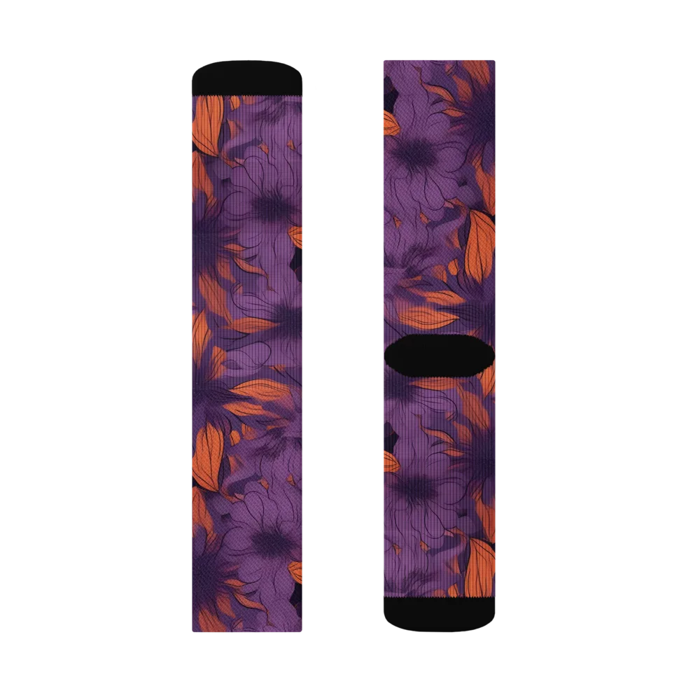 Plum Ignition on Socks — Right Sock