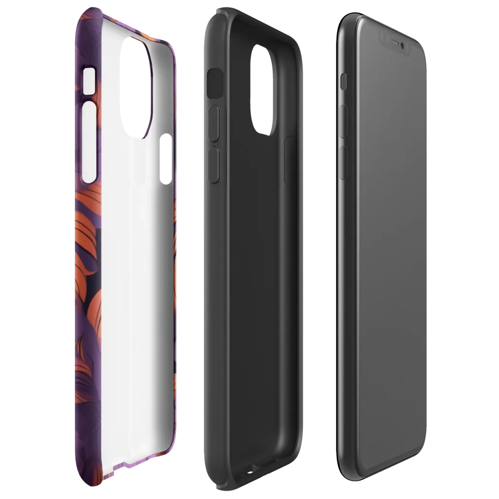 Plum Ignition on Tough Case for iPhone® — Right
