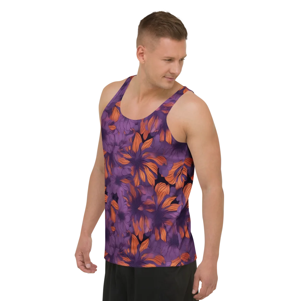 Plum Ignition on Men's Tank Top — Left Front