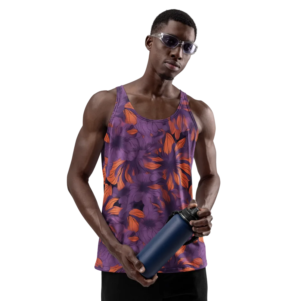 Plum Ignition on Men's Tank Top — Front