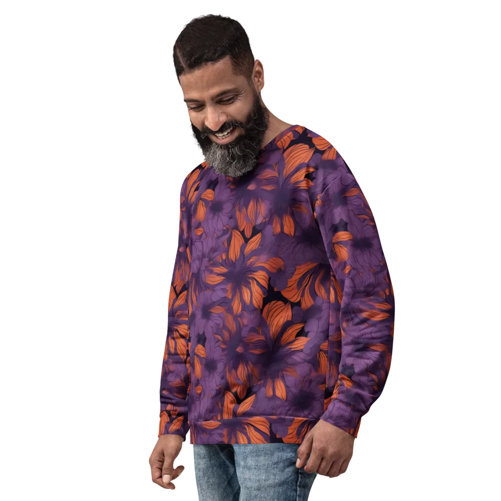 Plum Ignition on Sweatshirt — Left Front