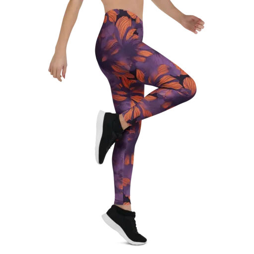 Plum Ignition on a Leggings