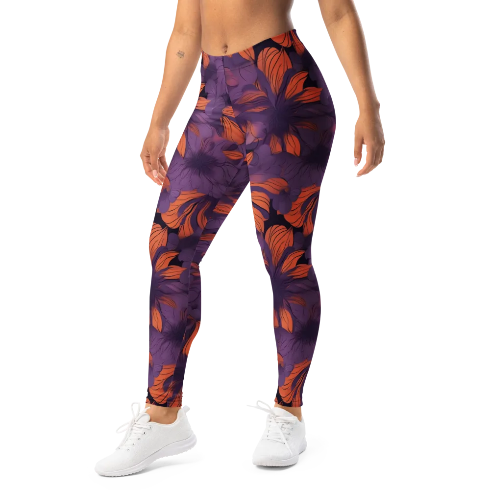 Plum Ignition on Leggings — Left Front