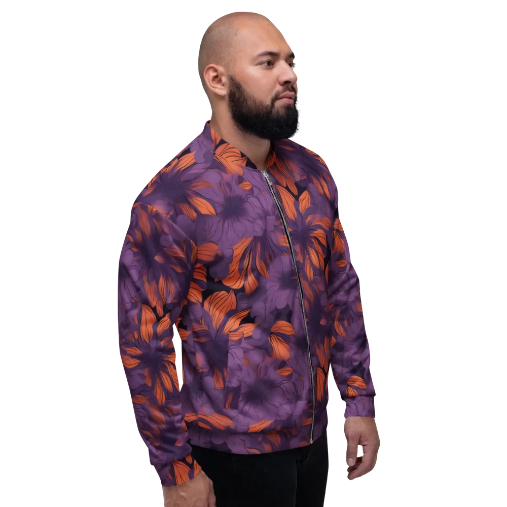 Plum Ignition on Bomber Jacket — Right