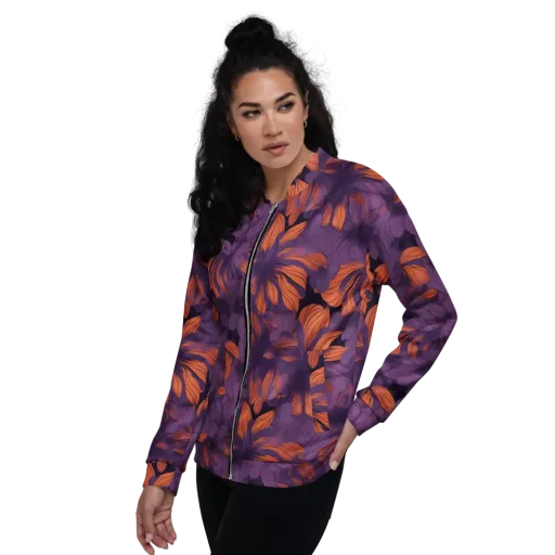 Plum Ignition on a Bomber Jacket