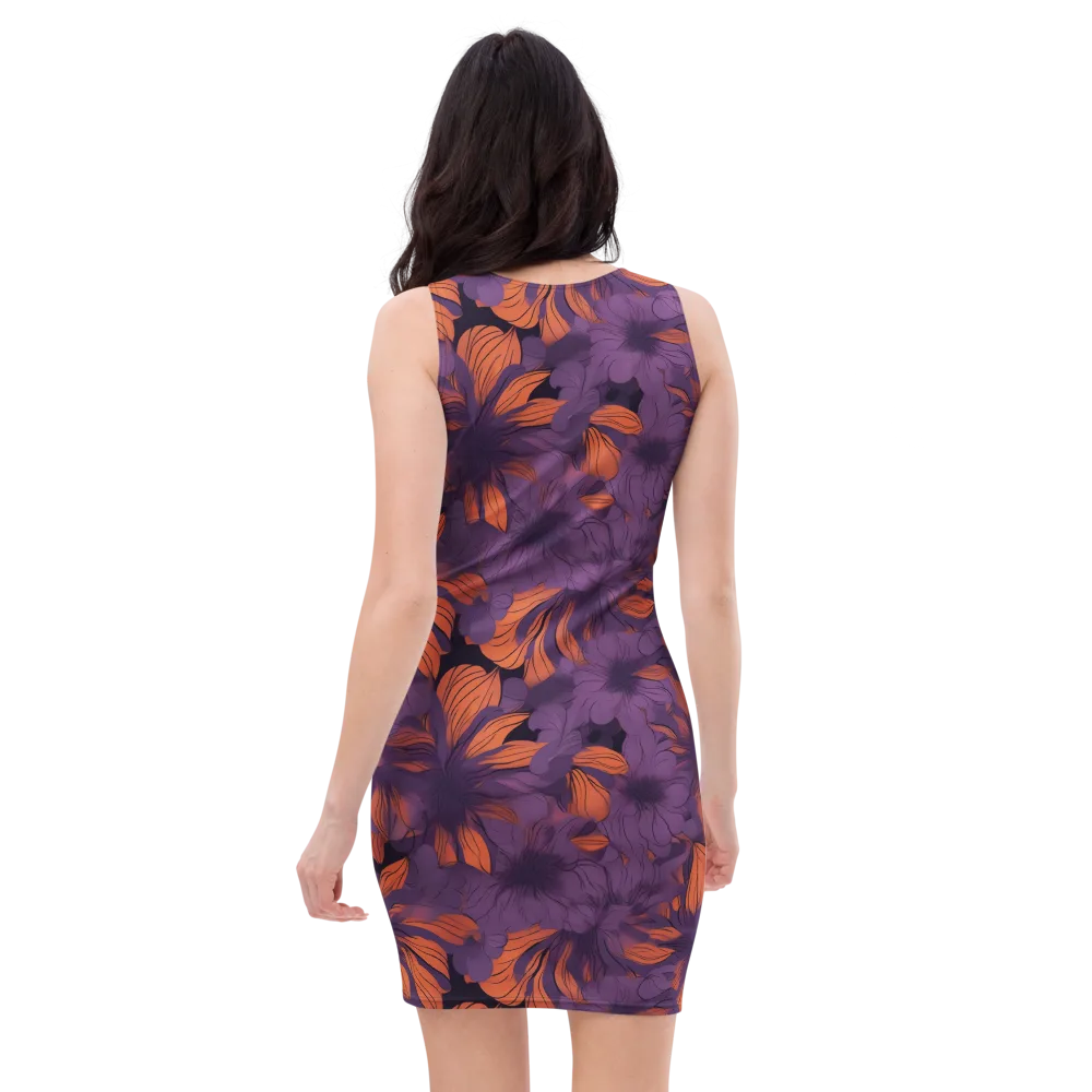 Plum Ignition on Bodycon Dress — Back