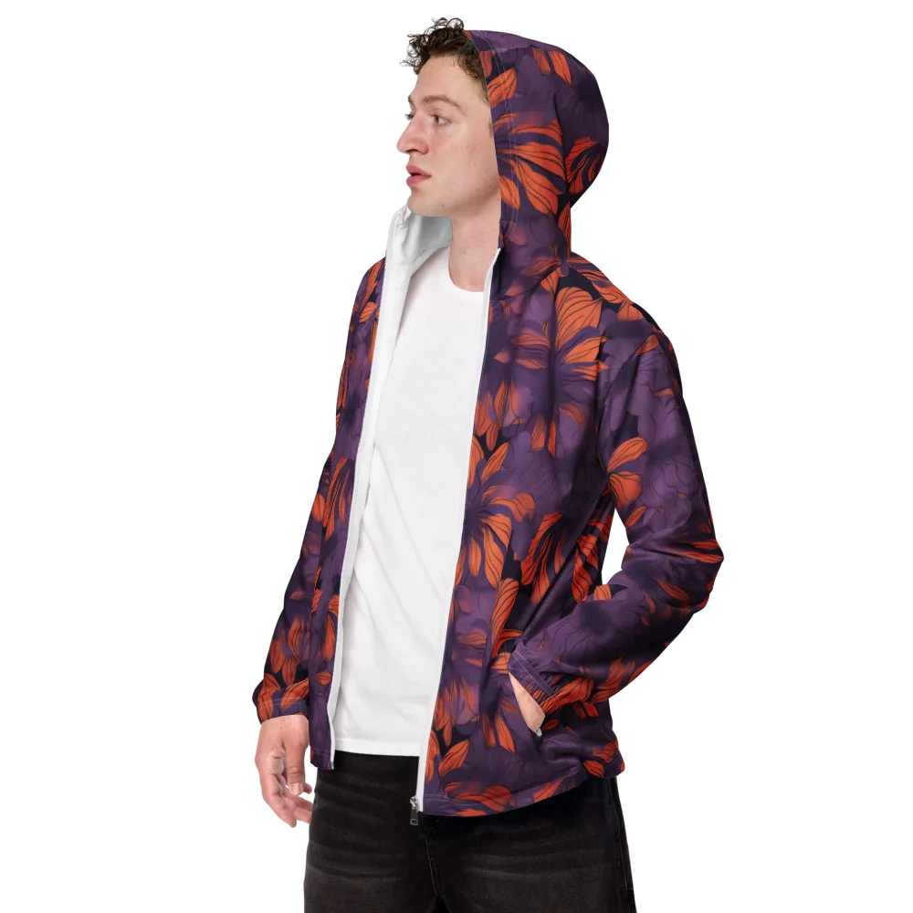 Plum Ignition on Men's Windbreaker — Left Front