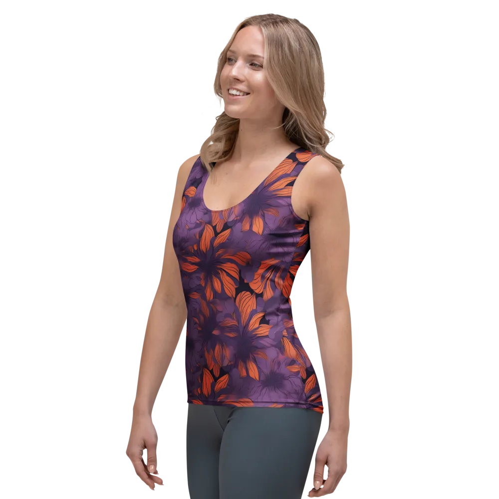 Plum Ignition on Women's Tank Top — Left Front