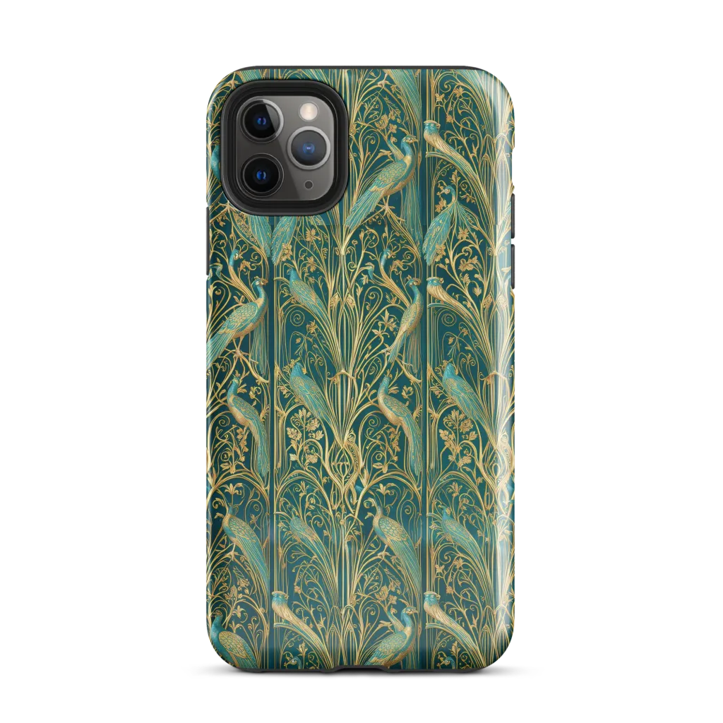 Peacock Nouveau on Tough Case for iPhone® — Front