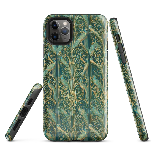 Peacock Nouveau on a Tough Case for iPhone®