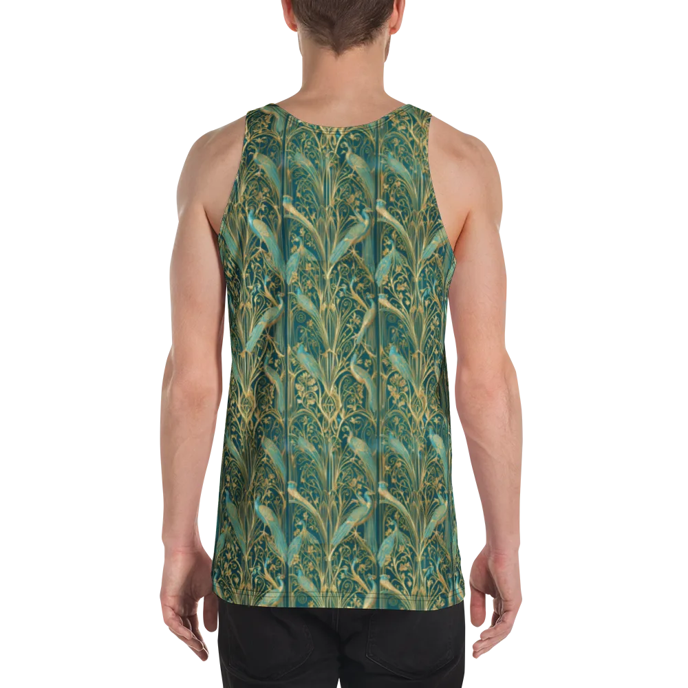 Peacock Nouveau on Men's Tank Top — Back