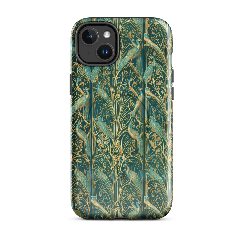 Peacock Nouveau on MagSafe Tough Case for iPhone® — Front