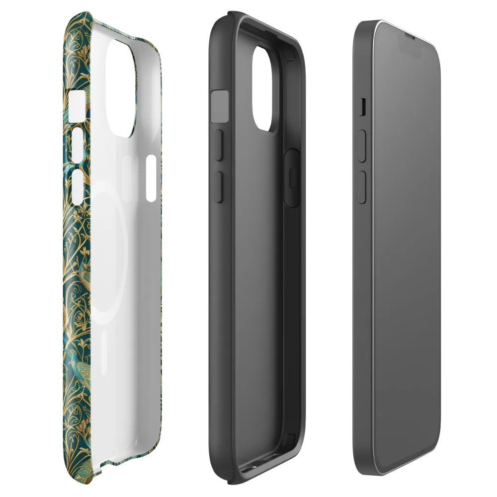 Peacock Nouveau on MagSafe Tough Case for iPhone® — Front
