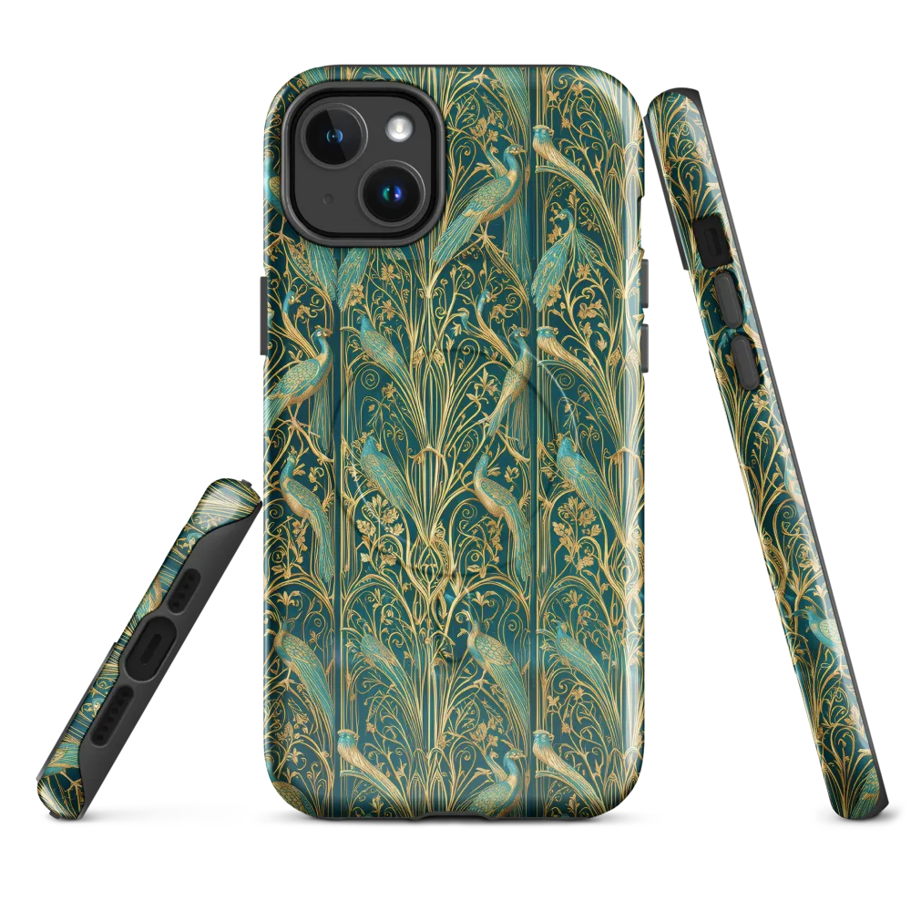 Peacock Nouveau on MagSafe Tough Case for iPhone® — Front