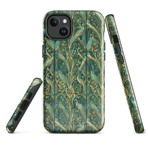 Peacock Nouveau on a MagSafe Tough Case for iPhone®