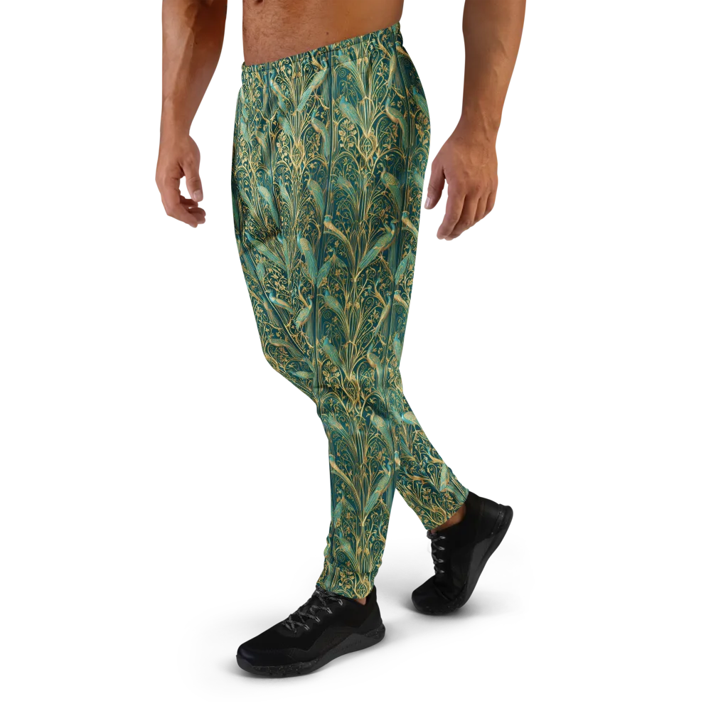 Peacock Nouveau on Men's Joggers — Left