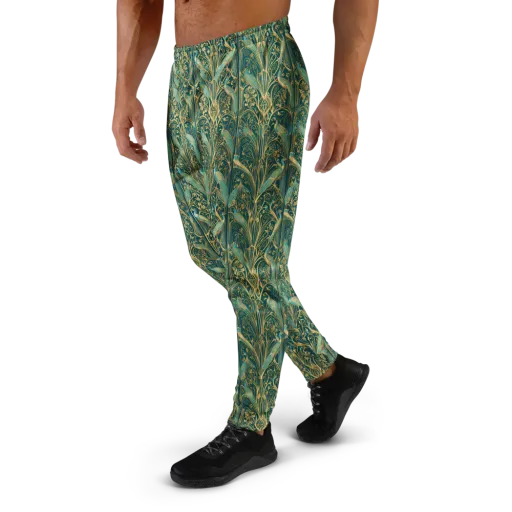 Peacock Nouveau on a Men's Joggers