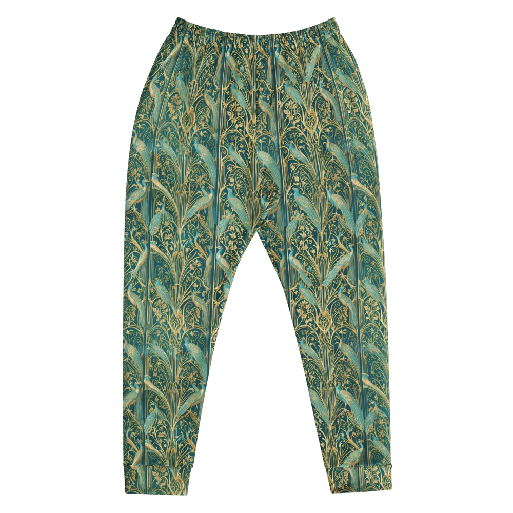 Peacock Nouveau on Men's Joggers — Front