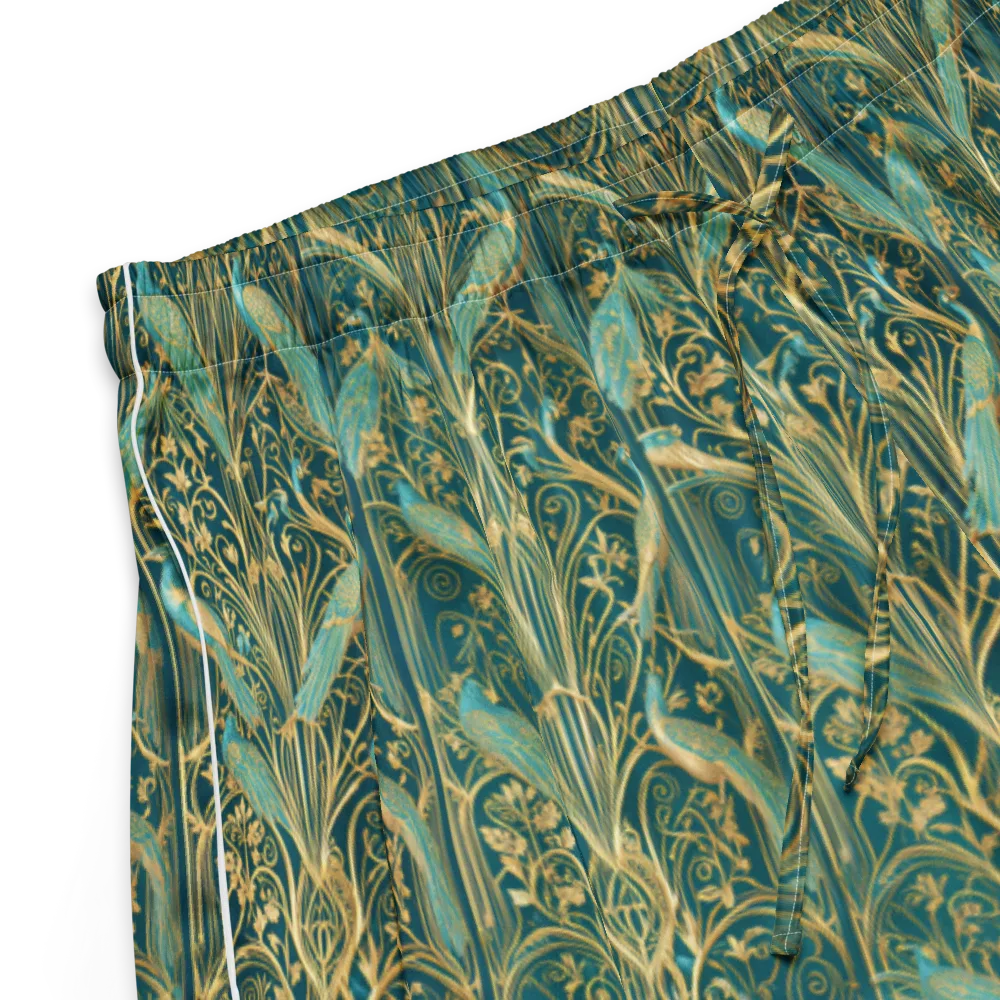 Peacock Nouveau on Women's Pajama Shorts — Product details