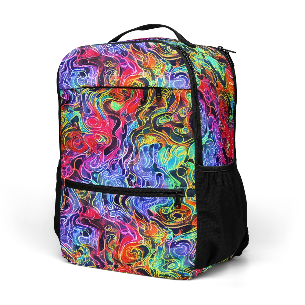 Riotous Aurora on Utility Backpack — Left Front