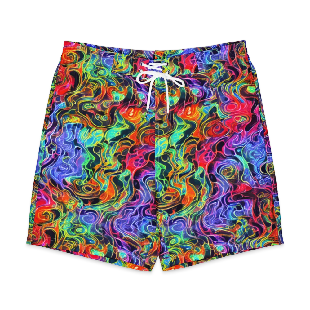 Riotous Aurora on Men's Board Shorts — Front