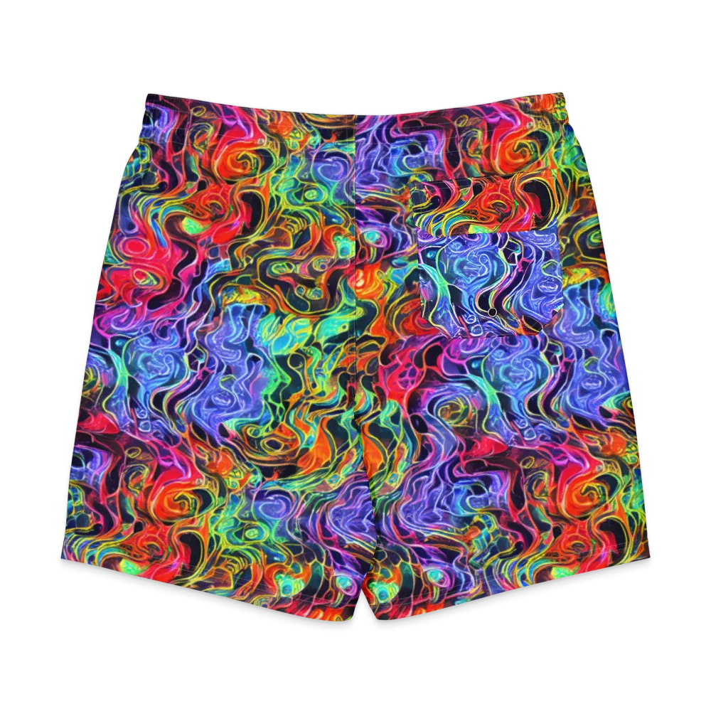 Riotous Aurora on Men's Board Shorts — Back